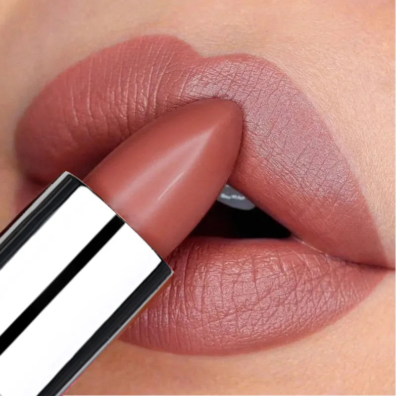 8 Colors Matte Lipstick Waterproof Long Lasting Velvet Sexy Non Sticky Cup Moisturizing Red Lipstick Women Lips Makeup Cosmetic