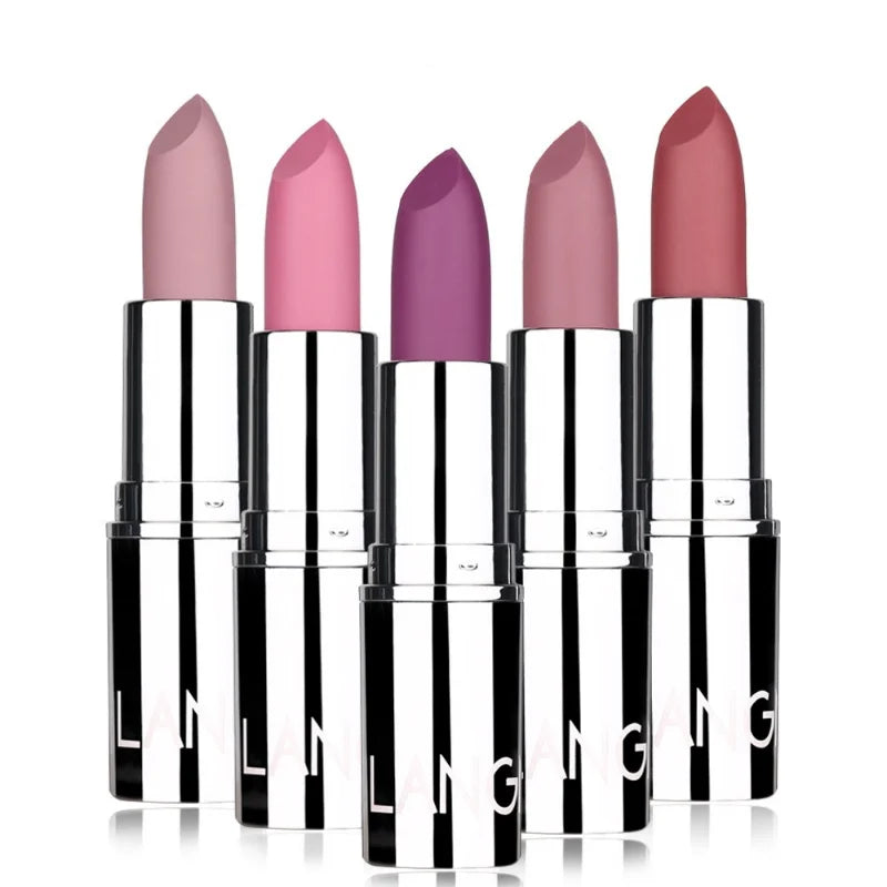 8 Colors Matte Lipstick Waterproof Long Lasting Velvet Sexy Non Sticky Cup Moisturizing Red Lipstick Women Lips Makeup Cosmetic