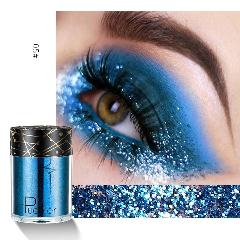 Shiny Ray Holographic Sequins Glitter Shimmer Pigment Eye Shadow Tattoo Lip Nail Body Glitter Festival Party Eye Makeup Powder