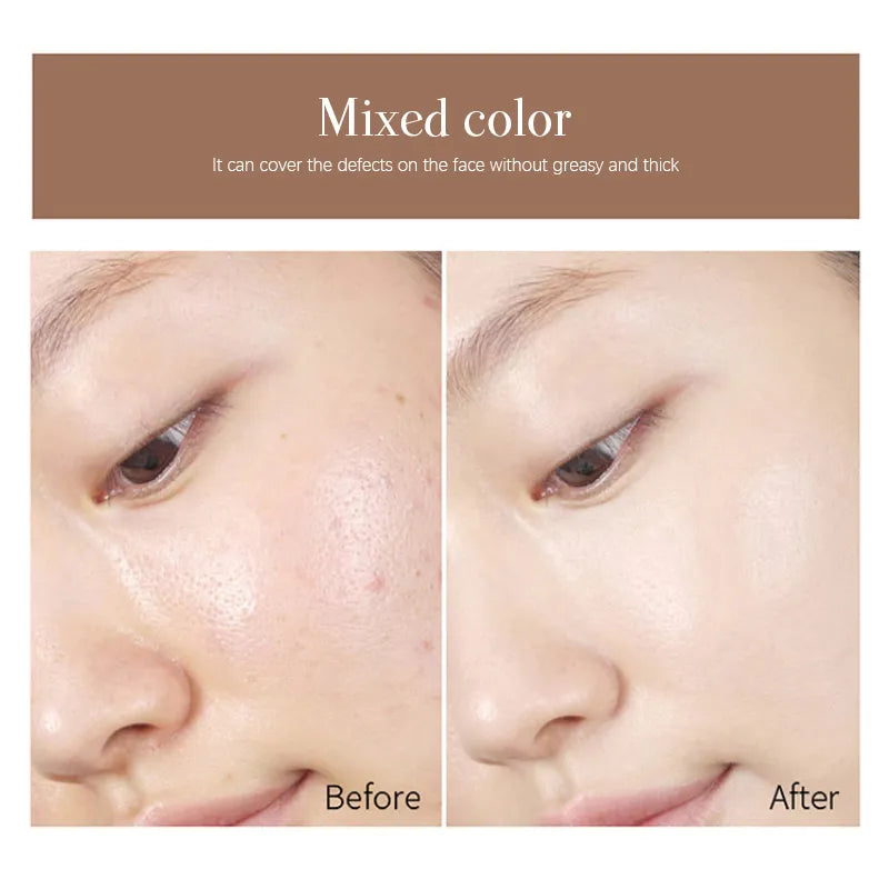 12 Color Moisturizes Concealer Foundation Cream Silky Powder Paste Cover Dark Circles Acne Marks Waterproof Face Makeup Cosmetic