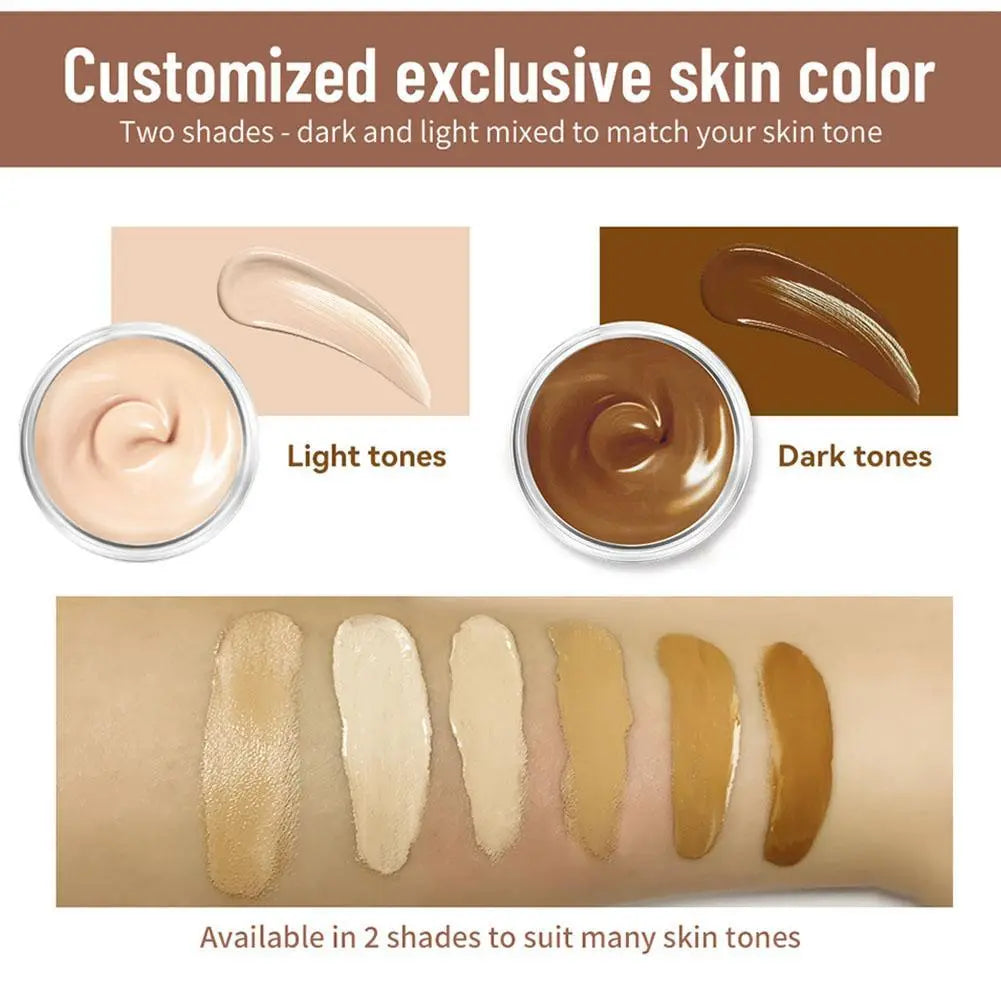 Double Color Tattoo Concealer Waterproof Sweat Proof Make Brighten Skin Base Full Contour Up Cream Foundation Cover Conceal M9T7