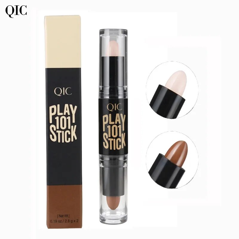 Double-End Concealer Stick Facial Makeup Base Foundation Pencil Make Up 3D Face Corrector Highlighter Creamy Pen Contour Cream