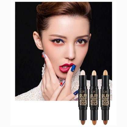 Double-End Concealer Stick Facial Makeup Base Foundation Pencil Make Up 3D Face Corrector Highlighter Creamy Pen Contour Cream