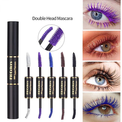 5 Colors Mascara Eyelashes Curling Extension Pink Purple Blue White Mascara Non-smudge Waterproof Fast Dry Long Lasting Makeup