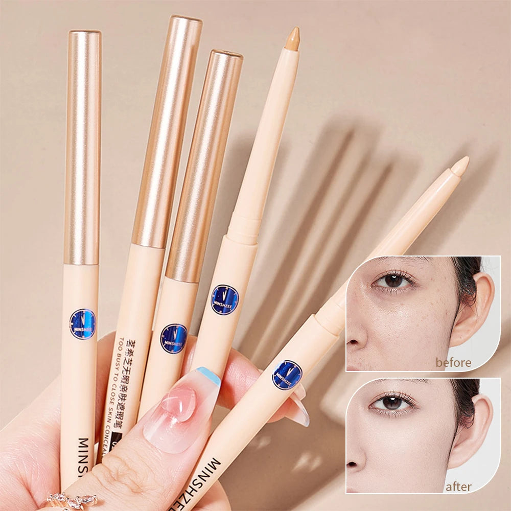 Full Cover Concealer Cover Stick Pencil Conceal Spot Blemish Cream Foundation Waterproof Eyebrow Contouring Makeup Tool Cosmetic