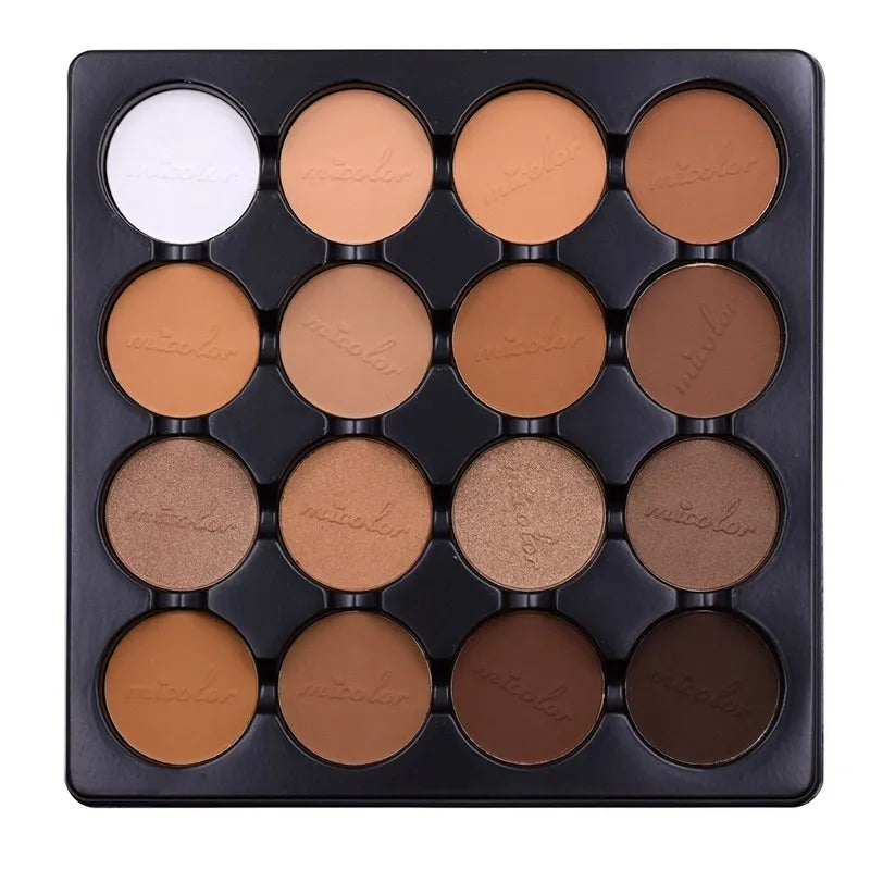 Matte 16 Color Face Contour Palette 3d Silhouette Nose Shadow Makeup Palette for Women Lasting Waterproof Beauty Female Cosmetic