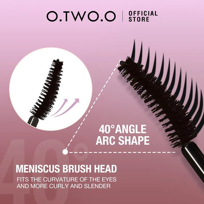 O.TWO.O 3D Silk Fiber Mascara Lengthening Waterproof Long Lasting Curling Thick Mascara Long Eyelashes Extension Make Up