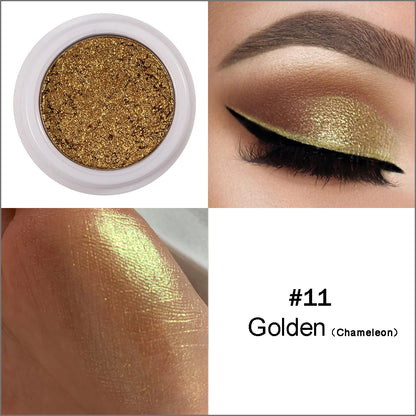 HANDIAYAN Metal & Chameleon Mashed Potatoes Eyeshadow Powder Eyes Makeup Highlighter Polar White Eye Shadow Glitter Pigment 2.5G