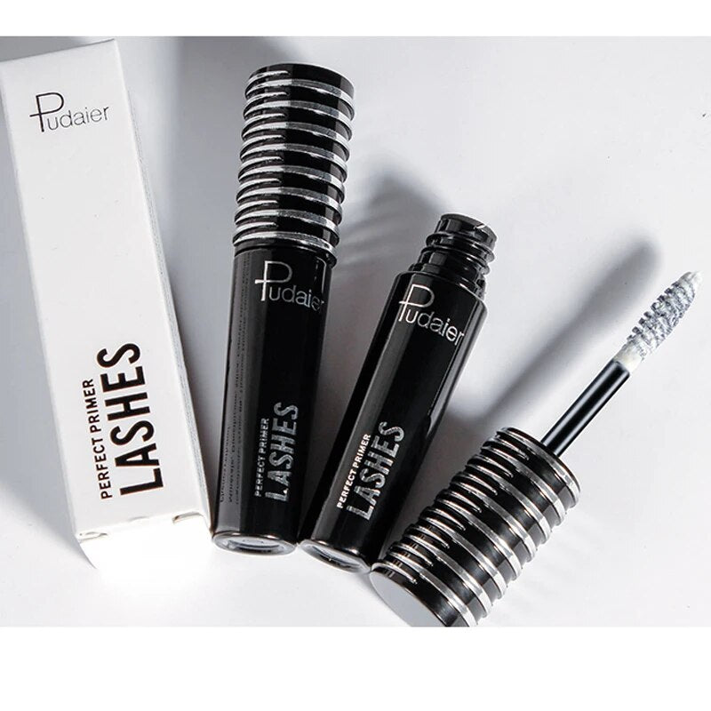 Pudaier White Fiber Cream Primer Lashes Foundation Base Waterproof Makeup Perfect Eyelash Partner of Mascara Before Use Cosmetic