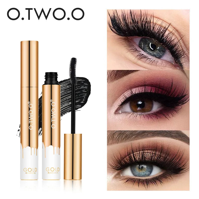 O.TWO.O Fluffy Volume Mascara Makeup 4D Silk Fiber Lash Mascara Waterproof Rimel 3d Mascara Extension Thick Long Curling Eyelash