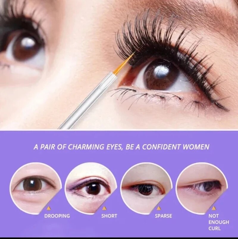 Enhancer Eyelash Growth Serum Treatment Eyelash Growth Powerful Makeup Lengthening Thicker Lashes Natural Curling Lash Lifting