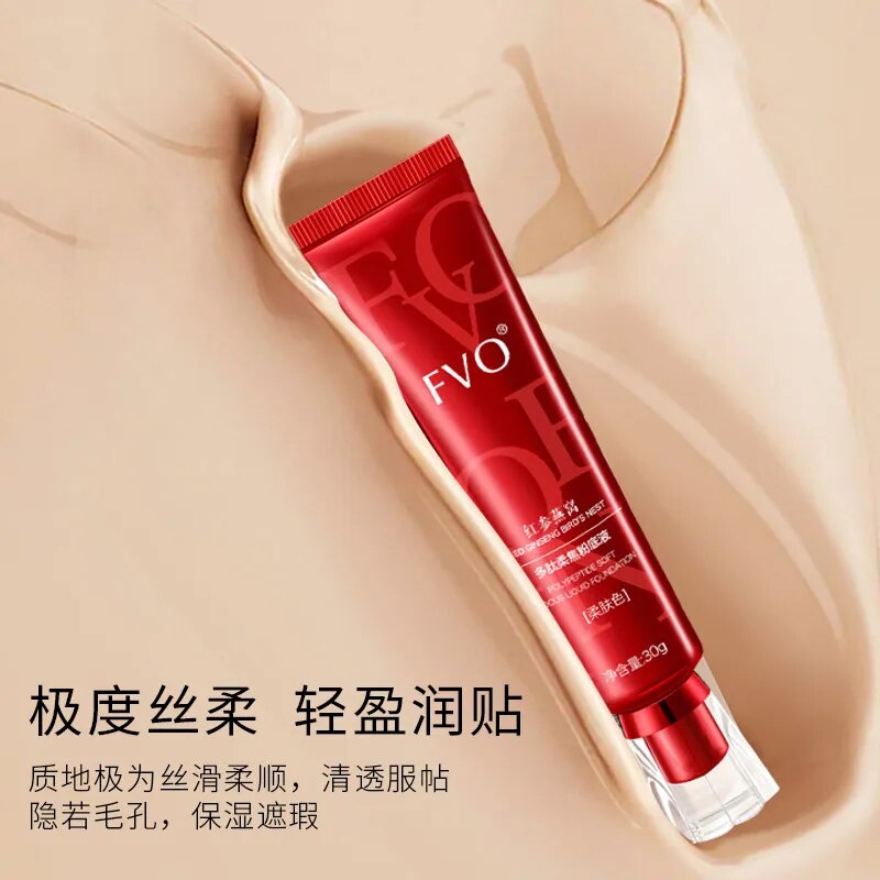 1pcs 30g Red Upgrade FV Foundation Precious Luxury Makeup Waterproof Base Concealer Oil-control Hydrating Cream Herbal Extr