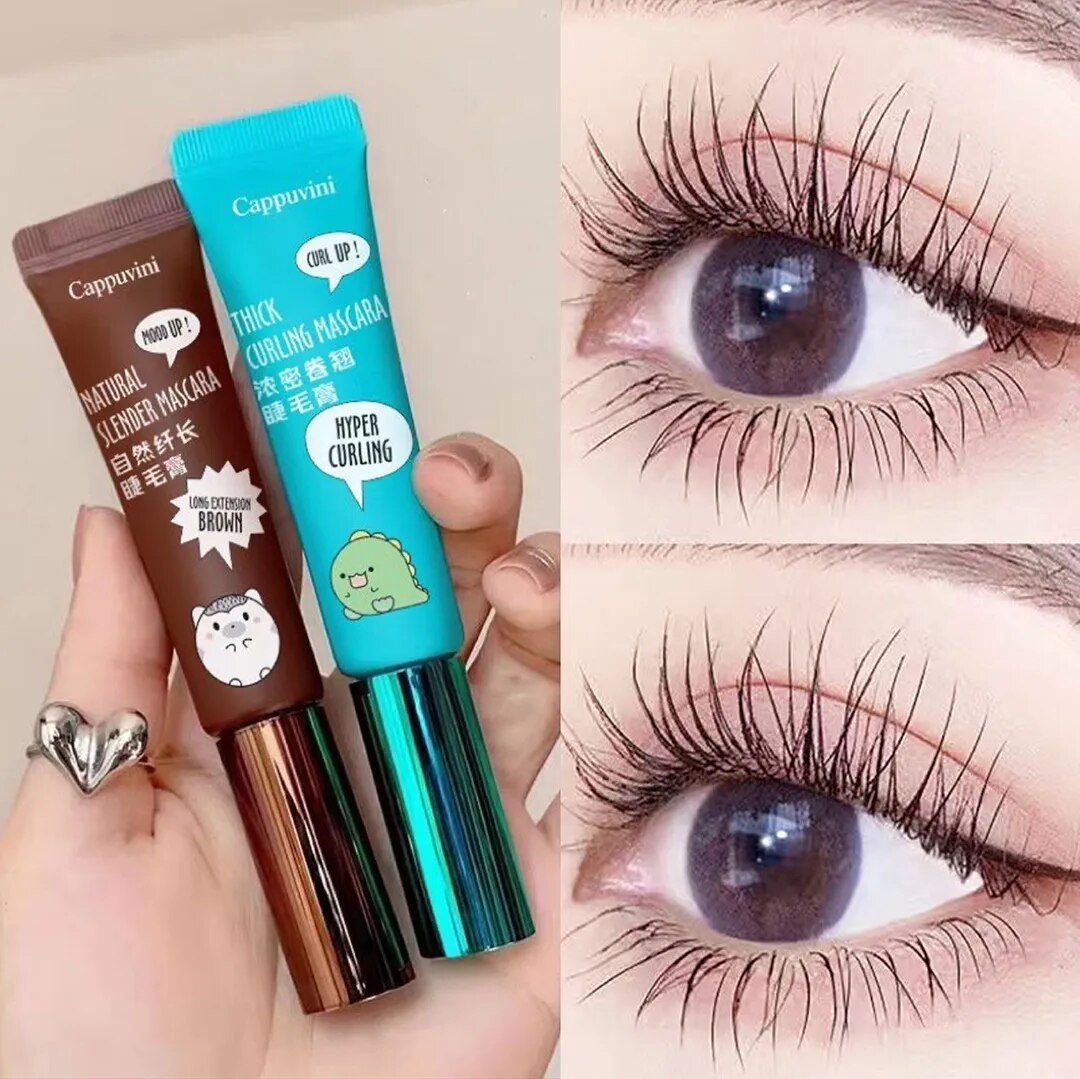 4D Silk Fibe Mascara Curling Thick Lengthening Eyelash Mascara Waterproof Non-smudge Black Brown Natural Curl Mascara Makeup